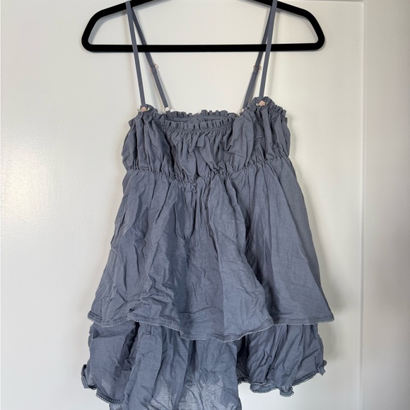 POPFLEX Wildest Dreams Babydoll Dress - Sleepy Blue - Picture 9 of 13